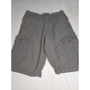 Mambo Australia Cargo Shorts Brown Youth Boys Size 12 100% Cotton